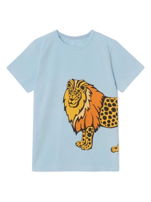THE STRIPED CAT Koszulka w kolorze błękitno-jasnobrązowym rozmiar: 98/104