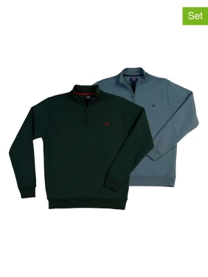 The Time of Bocha Bluzy (2 szt.) w kolorze niebieskim i ciemnozielonym rozmiar: L