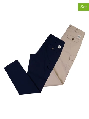 The Time of Bocha Bojówki (2 szt.) w kolorze beżowym i granatowym rozmiar: 42