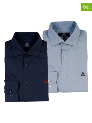 The Time of Bocha Koszule (2 szt.) - Regular fit - w kolorze błękitno-granatowym rozmiar: 3XL