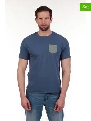 The Time of Bocha Koszulki (2 szt.) w kolorze białym i granatowym rozmiar: XXL