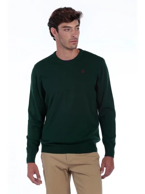 The Time of Bocha Sweter "Pico" w kolorze ciemnozielonym rozmiar: L