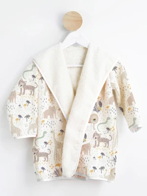 The Wild Hug Szlafrok "Africa" w kolorze kremowo-beżowym rozmiar: 116-128