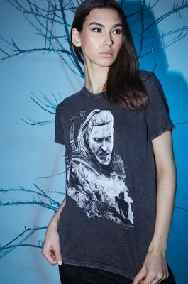 The Witcher x Medicine t-shirt bawełniany damski kolor szary