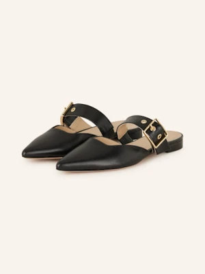 Thea Mika Klapki Typu Mules Avena schwarz