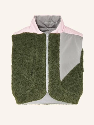 Thejoggconcept Krótka Kamizelka Jcberri Z Pluszowym Materiałem, Dwustronna gruen
