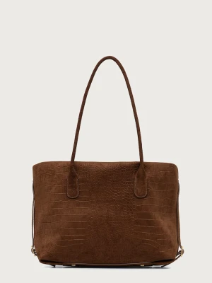 Themoire torebka shopper damska z imitacji skóry TALIA THEMOIRè brązowy
