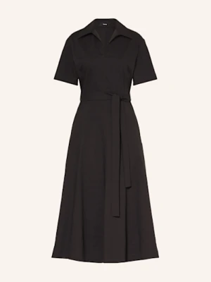 Theory Sukienka Z Dodatkiem Lnu schwarz