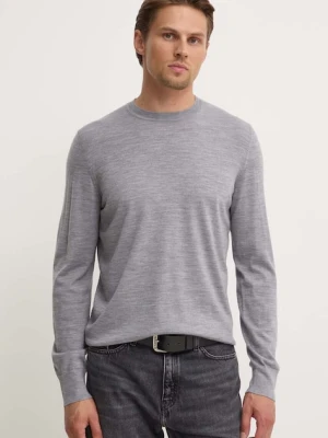 Theory sweter wełniany szary