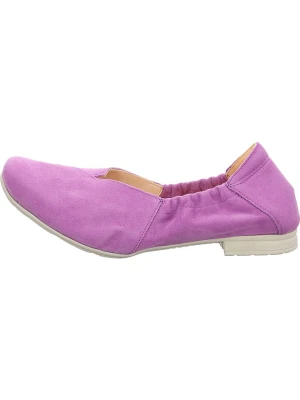 Think! Skórzane baleriny w kolorze fioletowym rozmiar: 38