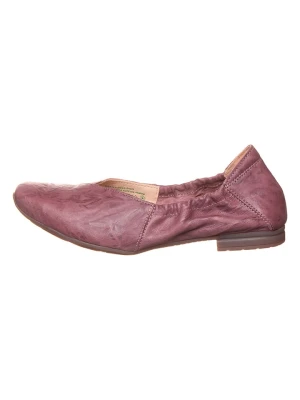 Think! Skórzane baleriny w kolorze fioletowym rozmiar: 39,5