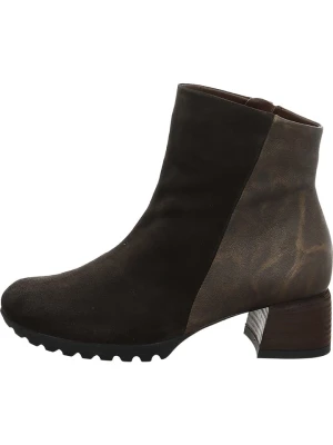 Think! Skórzane botki w kolorze brązowym rozmiar: 36