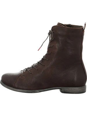 Think! Skórzane botki w kolorze brązowym rozmiar: 38