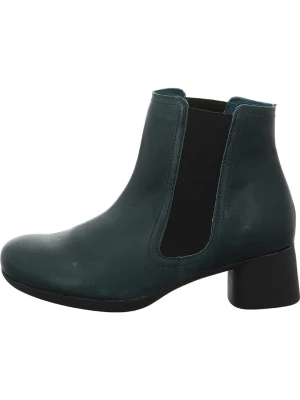 Think! Skórzane botki w kolorze granatowym rozmiar: 41