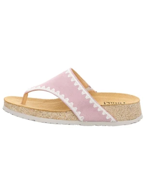 Think! Skórzane japonki w kolorze jasnoróżowym rozmiar: 40