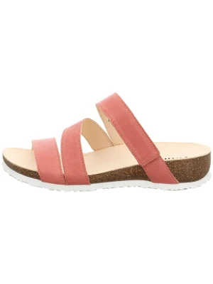 Think! Skórzane klapki w kolorze jasnoróżowym rozmiar: 39