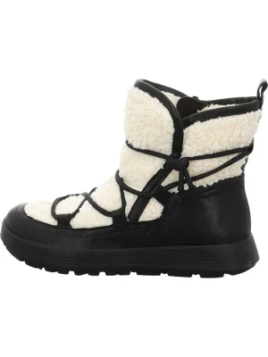 Think! Skórzane kozaki zimowe w kolorze biało-czarnym rozmiar: 41