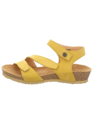 Think! Skórzane sandały "Dumia" w kolorze żółtym rozmiar: 39