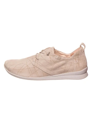 Think! Skórzane sneakersy "Cotton" w kolorze beżowym rozmiar: 36