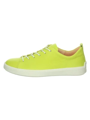 Think! Skórzane sneakersy "Turna" w kolorze limonkowym rozmiar: 36