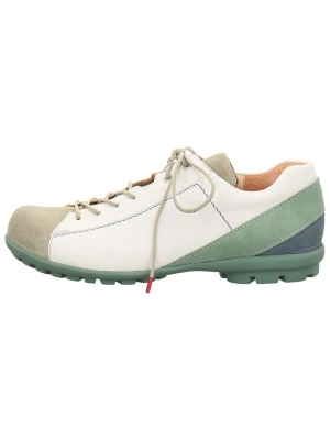 Think! Skórzane sneakersy w kolorze biało-zielono-beżowym rozmiar: 40