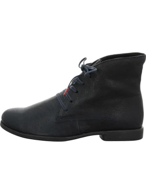 Think! Skórzane trzewiki w kolorze granatowym rozmiar: 40