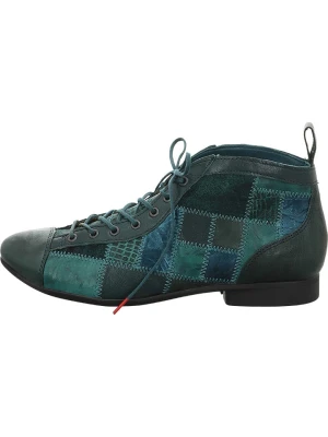 Think! Skórzane trzewiki w kolorze turkusowym rozmiar: 37,5