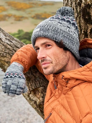 Thinsulate Fairisle - czapka męska - Navy Mountain Warehouse