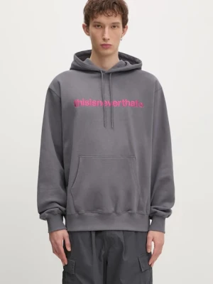 thisisneverthat bluza bawełniana T-Logo Hoodie szary