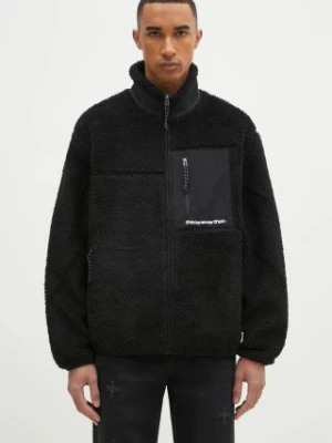 thisisneverthat kurtka SP Sherpa Fleece Jacket męska kolor czarny przejściowa TN243BOWHS01