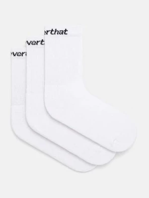 thisisneverthat skarpetki SP-Logo Socks 3-Pack męskie kolor biały TN241WUNSO01