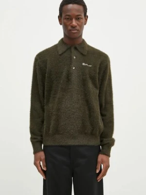 thisisneverthat sweter SCT-Logo Shaggy Knit Polo
