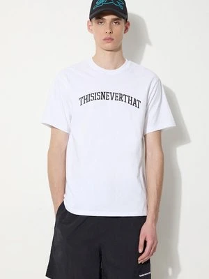 thisisneverthat t-shirt Arch-Logo Tee męski kolor biały z nadrukiem TN240TTSST04