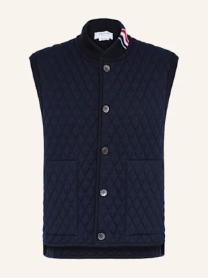 Thom Browne. Kamizelka Pikowana blau
