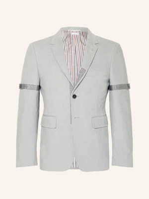 Thom Browne. Marynarka Garniturowa Extra Slim Fit Ze Sztruksu grau