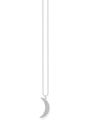 Thomas Sabo Srebrny naszyjnik z cyrkoniami - dł. 45 cm rozmiar: onesize