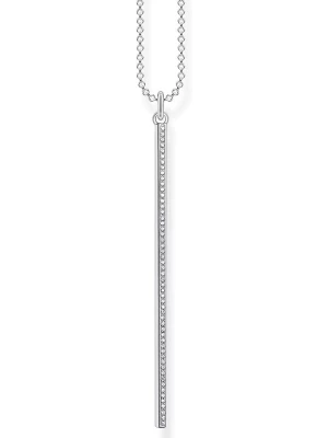 Thomas Sabo Srebrny naszyjnik z cyrkoniami - dł. 45 cm rozmiar: onesize