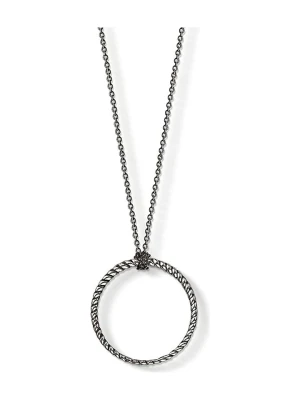 Thomas Sabo Srebrny naszyjnik z elementami ozdobnymi - dł. 70 cm rozmiar: onesize