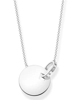 Thomas Sabo Srebrny naszyjnik z elementem ozdobnym - dł. 60 cm rozmiar: onesize