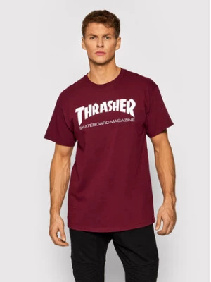 Thrasher T-Shirt Skatemag Bordowy Regular Fit