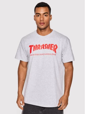 Thrasher T-Shirt Skatemag Szary Regular Fit