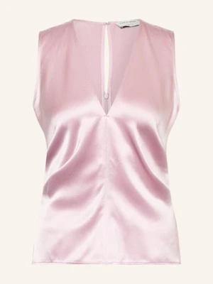 Tiger Of Sweden Bluzka Bez Rękawów Aamu Z Satyny rosa