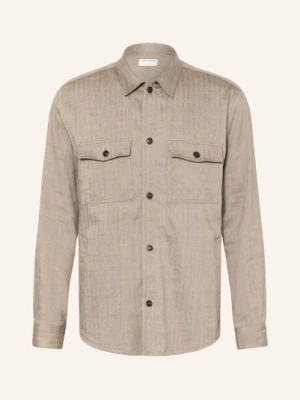Tiger Of Sweden Koszula Typu Overshirt Bishop Z Lnu beige