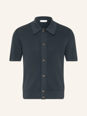 Tiger Of Sweden Koszulka Z Dzianiny Araawen Slim Fit blau