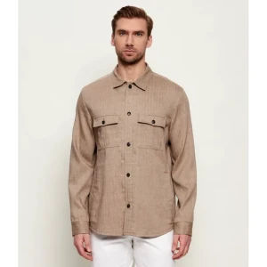 TIGER OF SWEDEN Lniana koszula Bishop | Oversize fit | z dodatkiem wełny