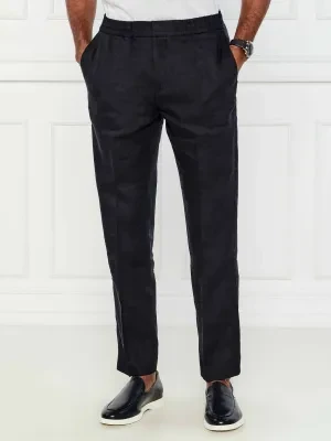 TIGER OF SWEDEN Lniane spodnie Tannen | Slim Fit