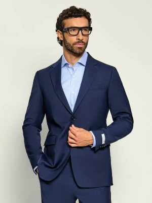 TIGER OF SWEDEN Marynarka Justins | Slim Fit | z dodatkiem wełny granatowy