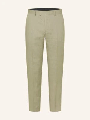 Tiger Of Sweden Spodnie Garniturowe Tenuta Slim Fit Z Lnu gruen