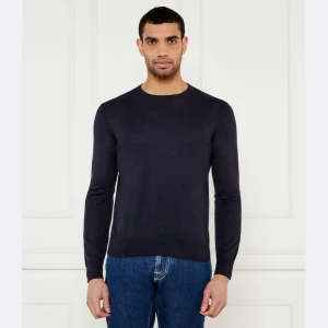 TIGER OF SWEDEN Sweter Connor L | Slim Fit | z dodatkiem lnu