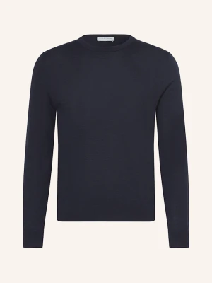 Tiger Of Sweden Sweter Connor Z Wełny Merino blau GRANATOWY